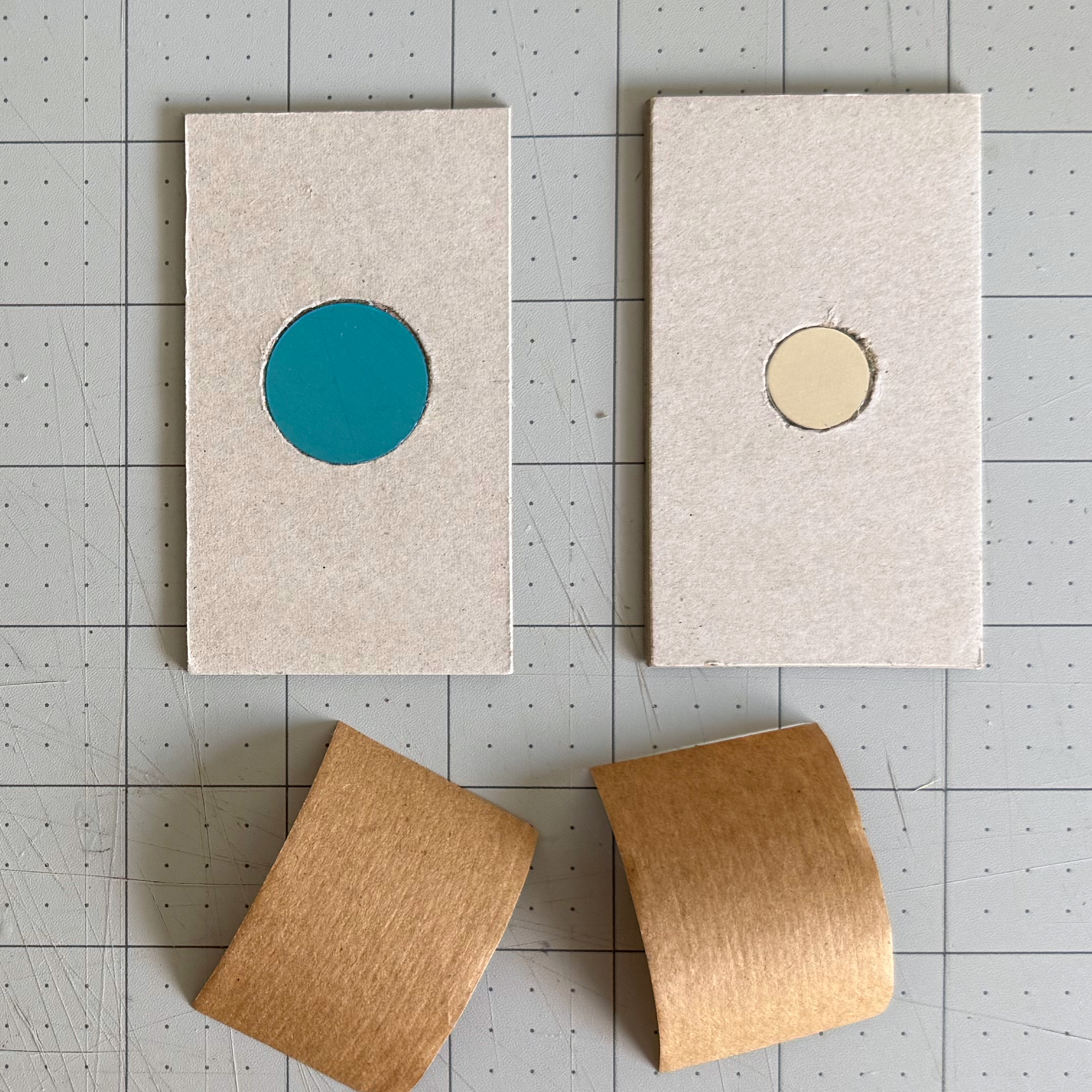 Water-activated tape applied over the recessed magnetic hardware
