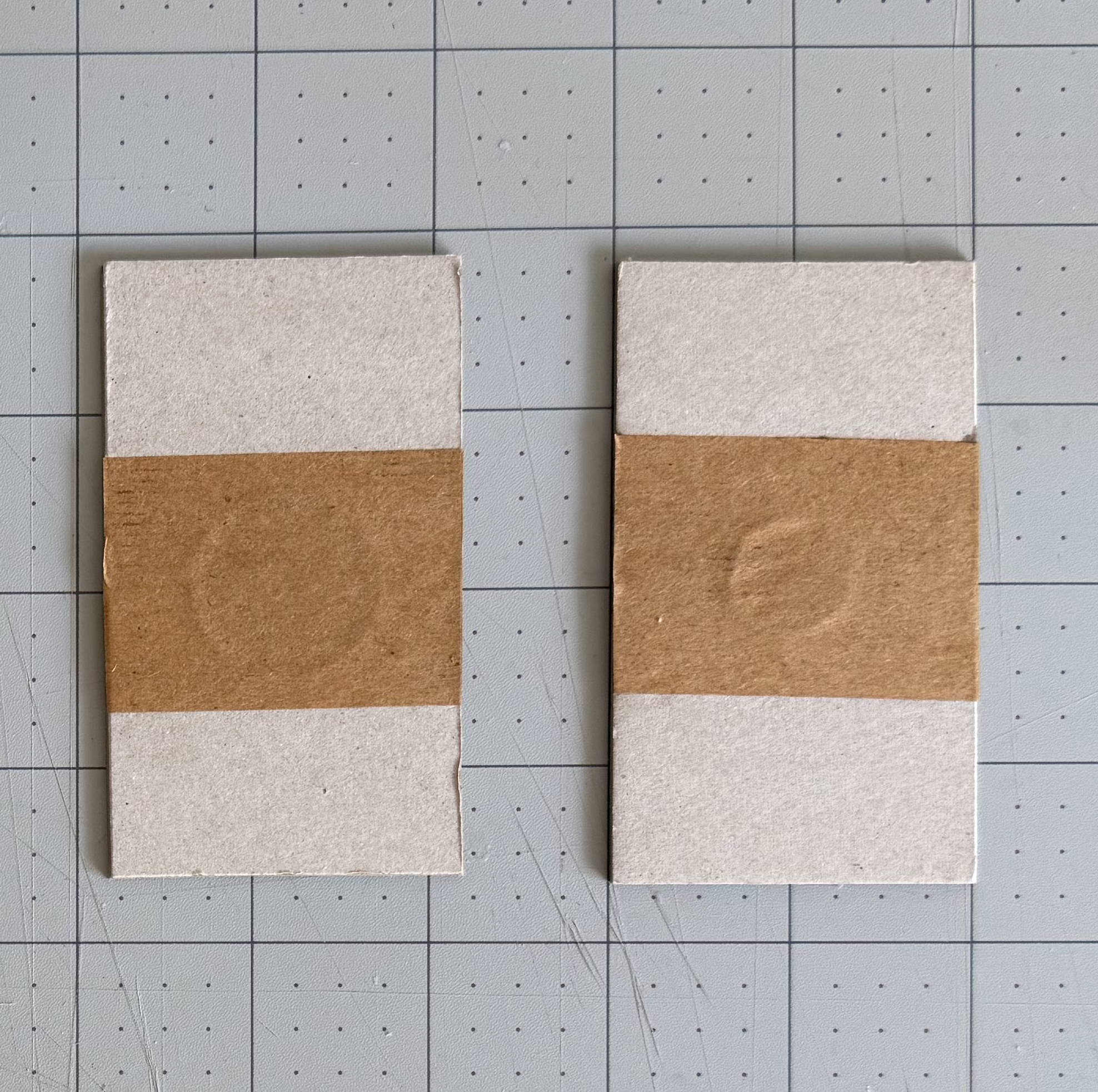 Tape smoothed over the magnet and metal disc for an even surface